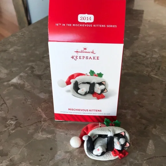 2014 Hallmark Mischievous Kittens Keepsake Ornament - Picture 1 of 3